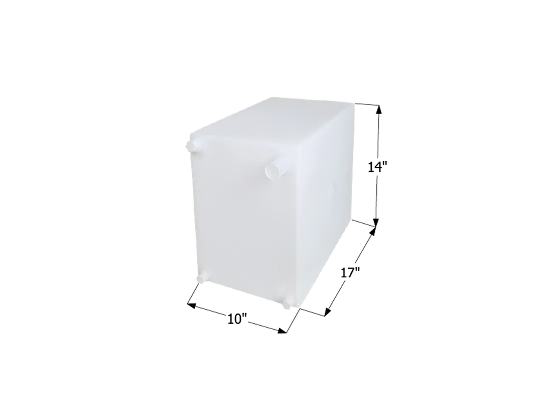 12728 – ICON Fresh Water Tank, 10 Gallon Capacity Roto Molded 17 Inch Width x 10 Inch Length x 14 Inch Height With Th...